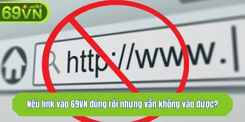 Nếu link vào 69VN đúng rồi nhưng vẫn không vào được?